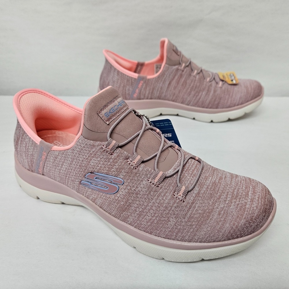 Skechers Go Walk Now Khloe Hands Free Slip-ins 125643 Pink White Women Size 6.5
